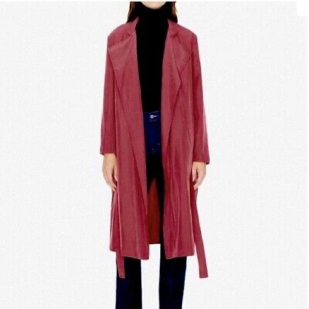 Vintage American Apparel Dylan Trench Coat Cabernet